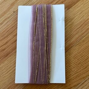 3/8 inch Purple and Gold Ribbon - 10 yards